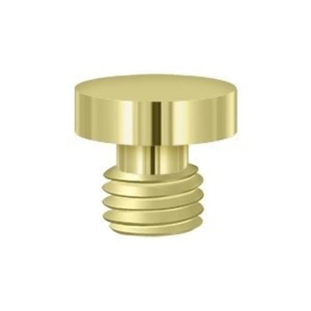 DELTANA 1/2 Diameter Decorative Button Tip Cabinet/Door Hinge Finials Polished Brass DSBU3